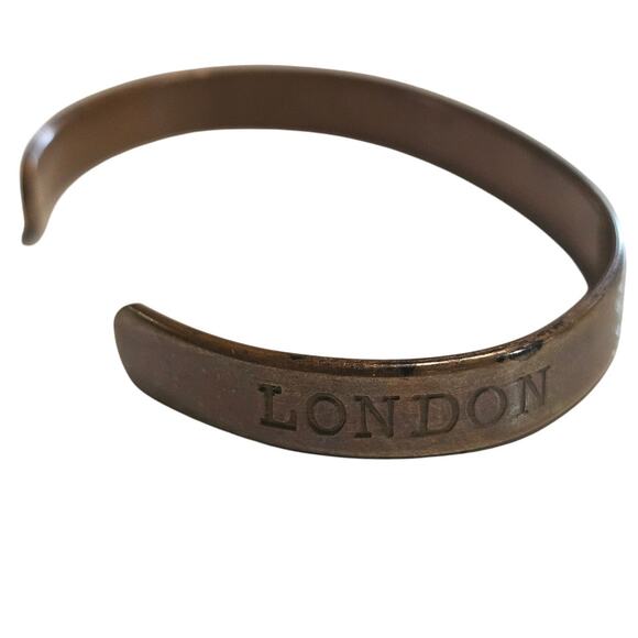 Sabona London Copper Open Cuff Metal Bracelet Women's Size S Boho Bohemian - Picture 1 of 5